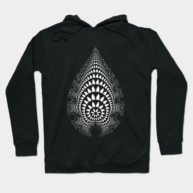 Inverted Mandelbrot V v2 Hoodie by rupertrussell